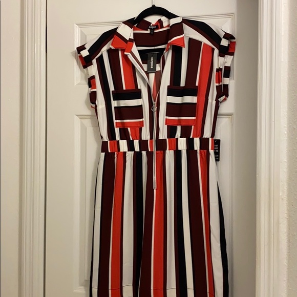 Express Dresses & Skirts - Express zipper dress stripes
